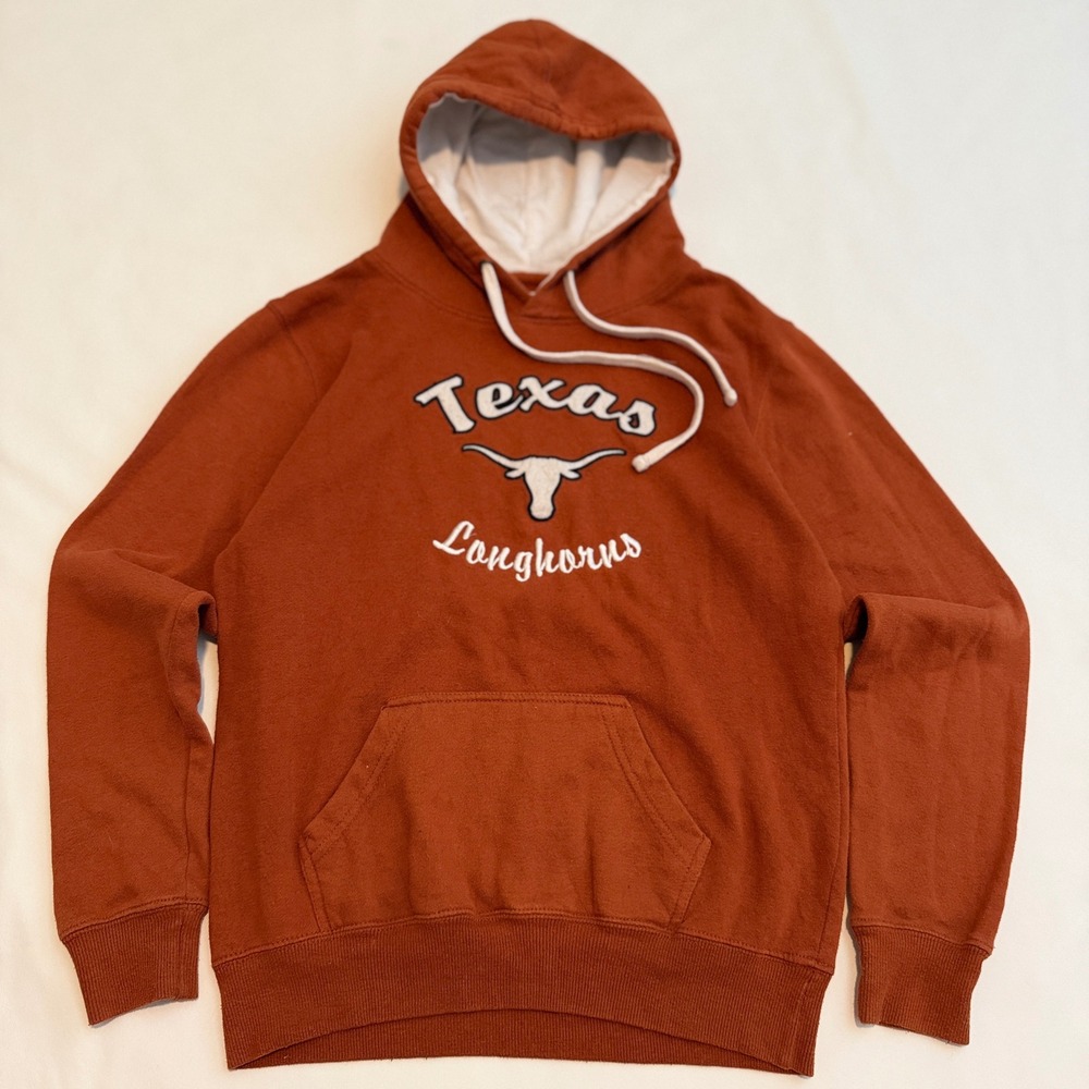 Stadium Athletics Hoodie Women XS Burnt Orange Texas Longhorns Embroidered Logo
